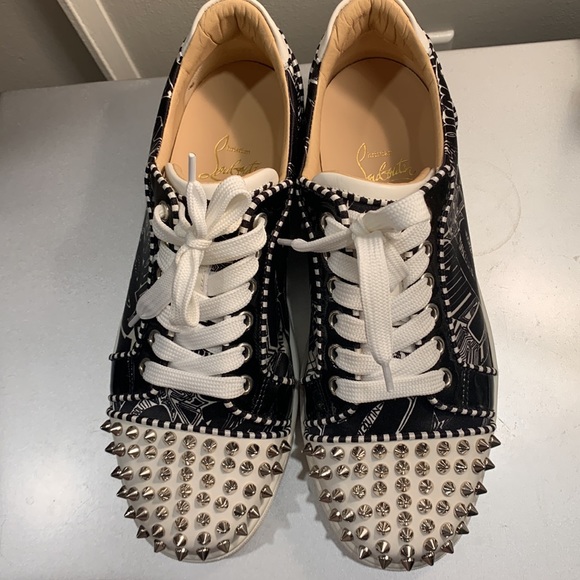 Authentic Christian Louboutin Spikes Women’s Sneakers sz 8.5 - Picture 7 of 12